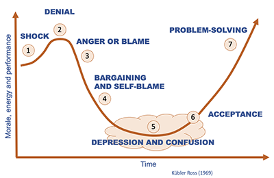 The Change Curve by Kübler Ross (1969)